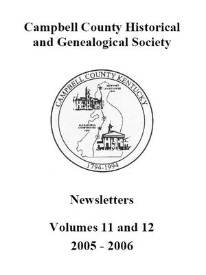 cover image of Campbell County Historical and Genealogical Society Newsletters, vol. 11-12